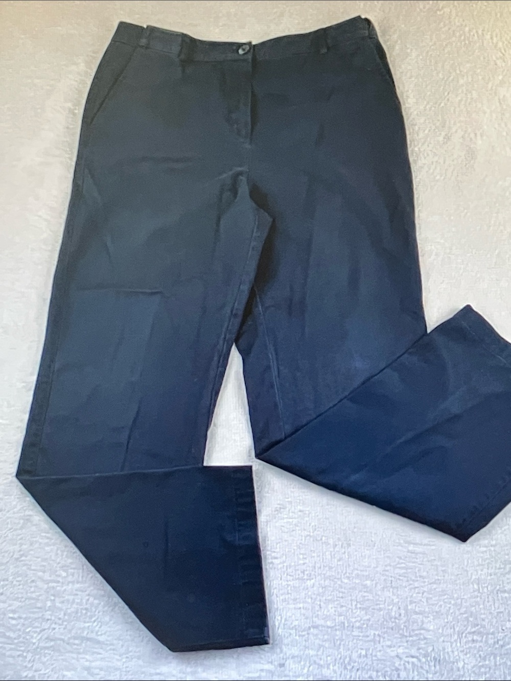 L.L. Bean Women's Black Straight-Leg Trousers